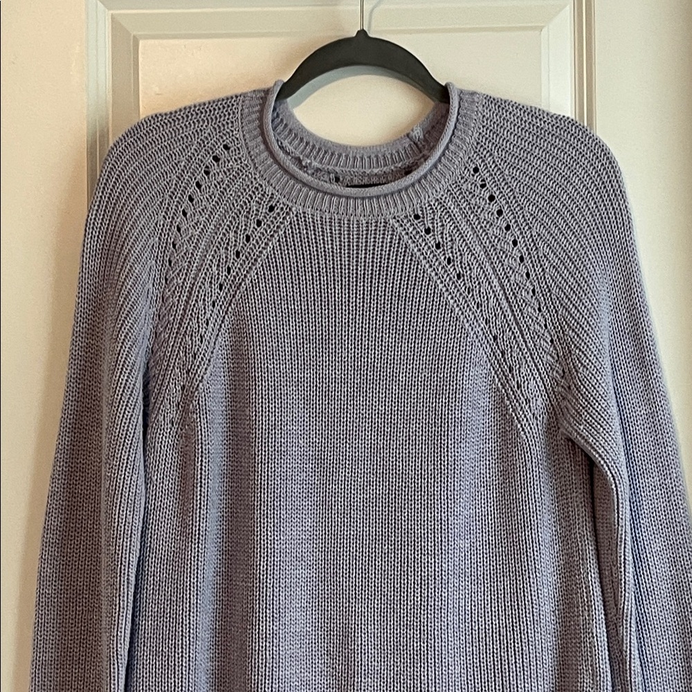 ⚡️ 3 for $30 ⚡️Jones & Co Jones New York Lavender Knit Sweater Women’s Large - Picture 2 of 9
